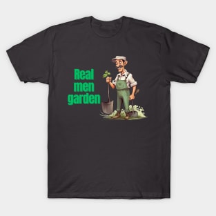 Cartoon design of a male gardener with humorous saying T-Shirt